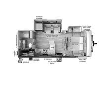 2024 Rockwood Mini Lite 2513S Travel Trailer at Volkert Sales LC STOCK# RD459474 Floor plan Image