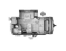 2023 Rockwood Mini Lite 2104S Travel Trailer at Volkert Sales LC STOCK# PD454224 Floor plan Image