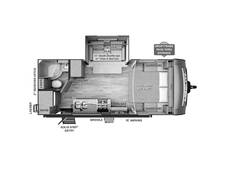 2023 Rockwood Mini Lite 2205S Travel Trailer at Volkert Sales LC STOCK# PD454517 Floor plan Image