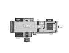 2024 Keystone Arcadia Super Lite 292SLRL Fifth Wheel at Volkert Sales LC STOCK# RE550071 Floor plan Image