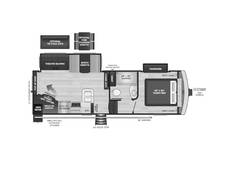 2024 Keystone Arcadia Super Lite 248SLRE Fifth Wheel at Volkert Sales LC STOCK# RE550053 Floor plan Image