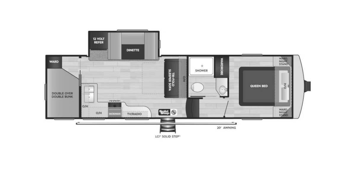 2024 Keystone Arcadia Select 27SBH Fifth Wheel at Volkert Sales LC STOCK# RE550872 Floor plan Layout Photo