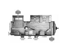 2024 Rockwood Ultra Lite 2608BS Travel Trailer at Volkert Sales LC STOCK# RZ193005 Floor plan Image